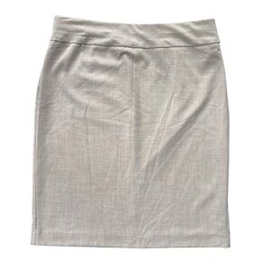 Alex & Olivia Women’s 10 Tan Cream Tweed Pattern Polyester Pencil Straight Skirt